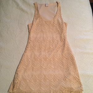 Cream Lace Dress